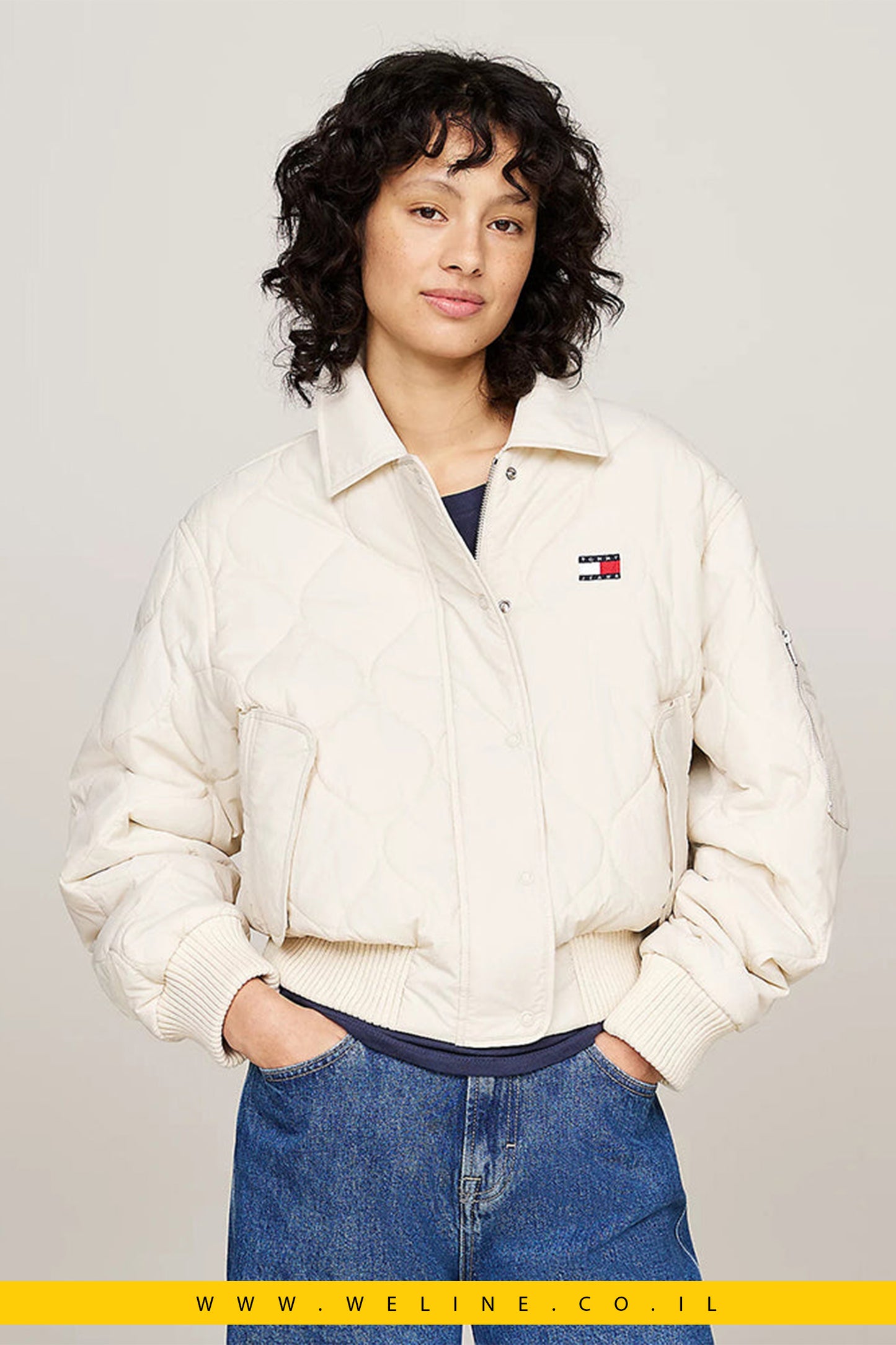 מעיל בומבר מרופד בעיצוב מיוחד Tommy Jeans