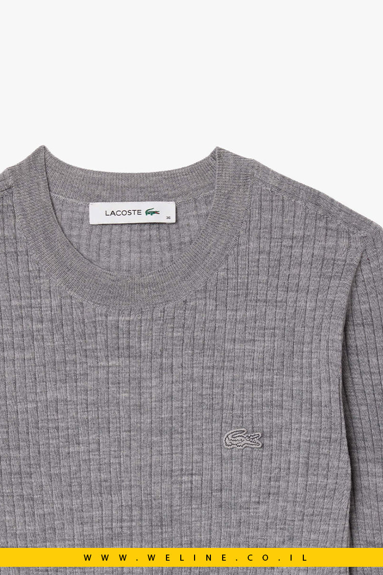 סוודר Lacoste Merino Wool 3D Rib