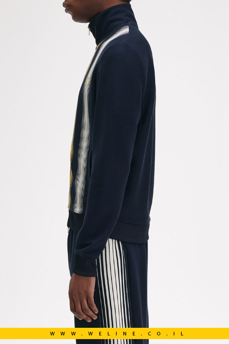 מעיל ספורט עם פסים דהויים (Ombre Stripe Track Jacket)