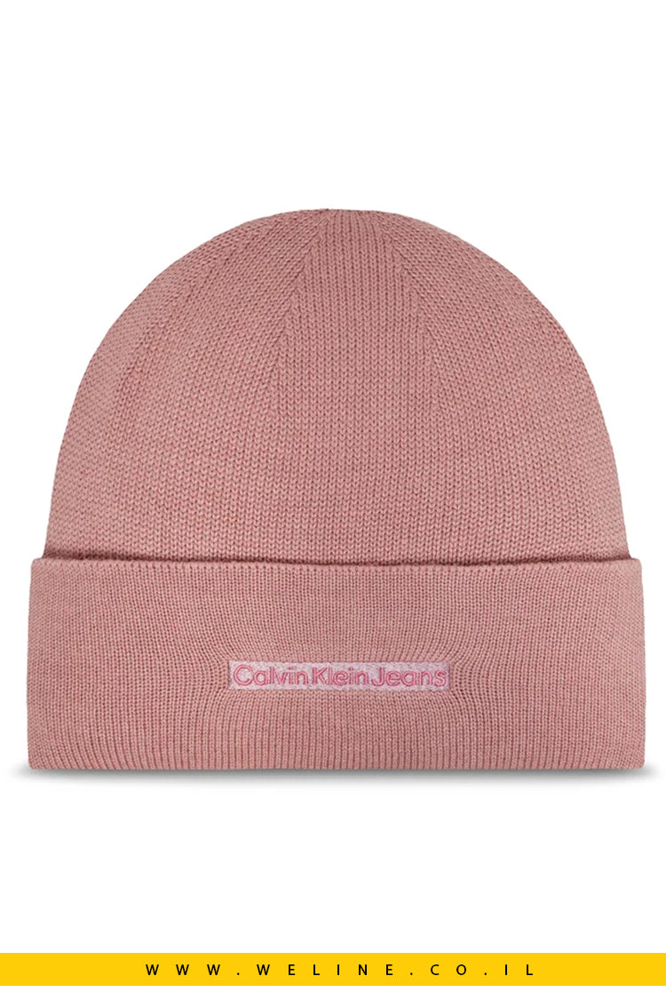 כובע Calvin Klein Inst Embr בצבע ורוד
