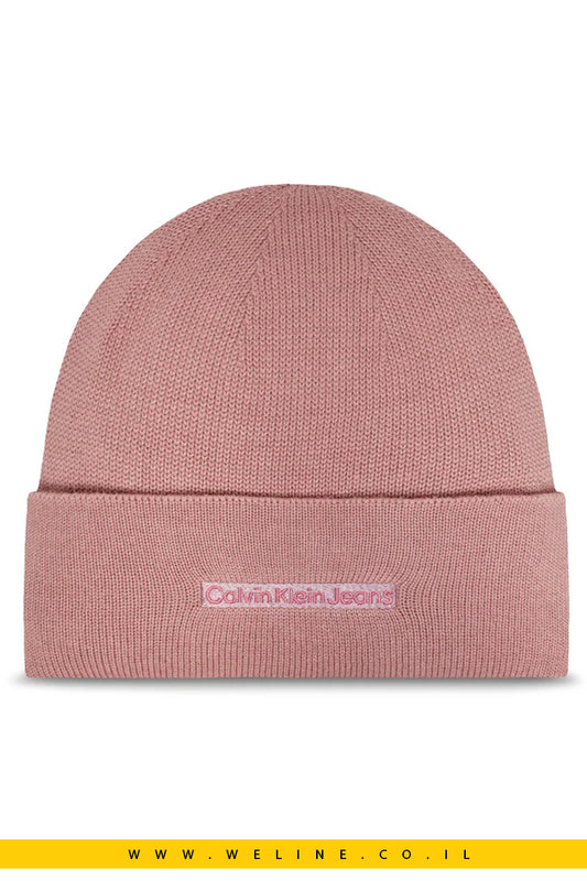 כובע Calvin Klein Inst Embr בצבע ורוד