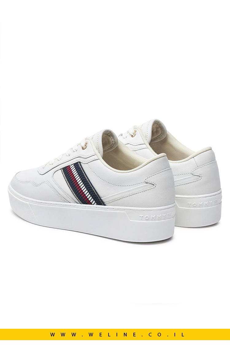 סניקרס לנשים Tommy Hilfiger דגם צבע לבן