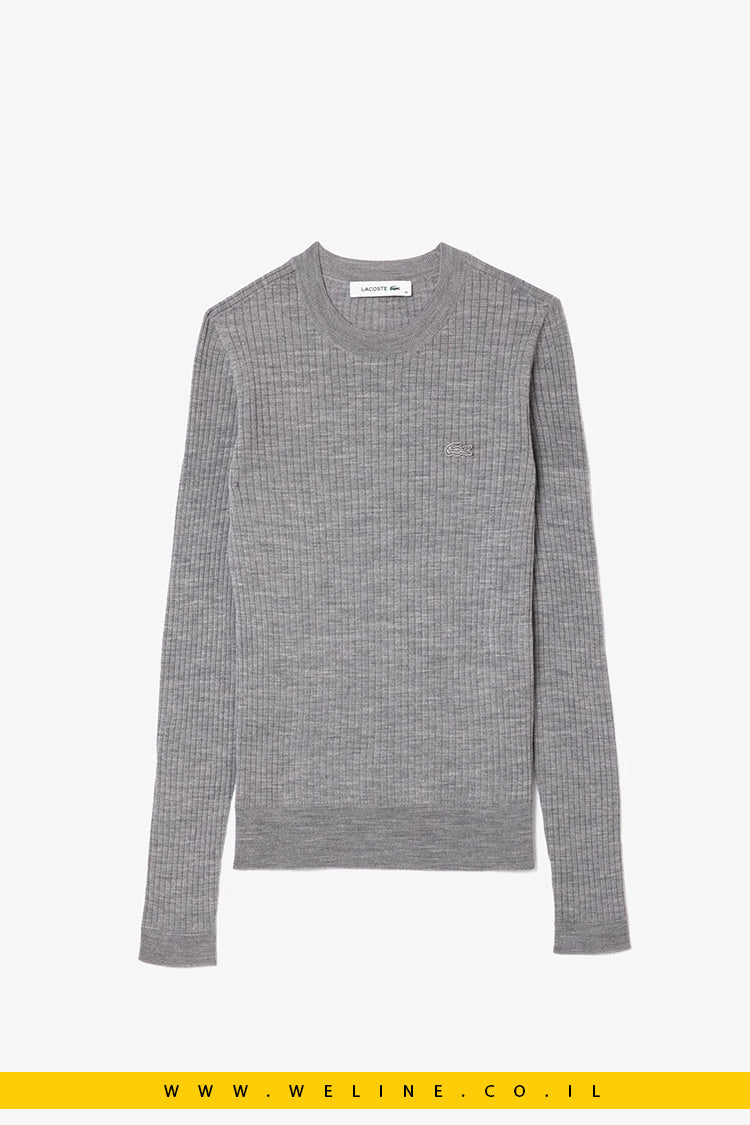 סוודר Lacoste Merino Wool 3D Rib