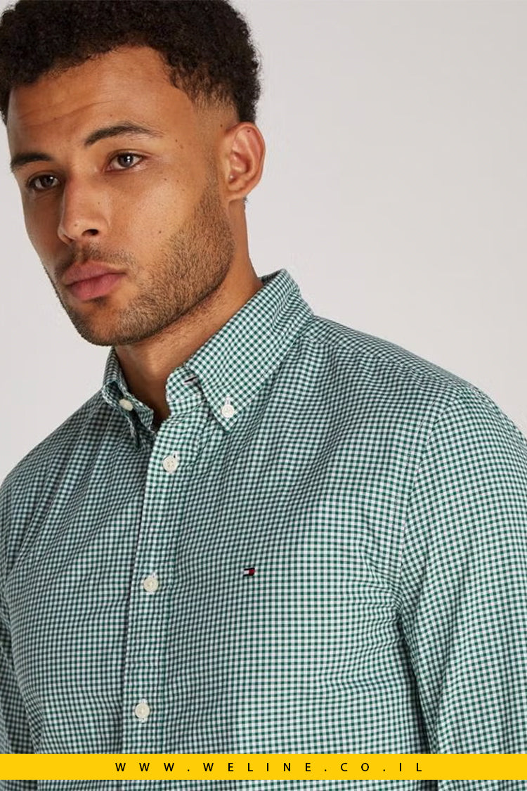 חולצת פופלין Essential Regular Fit מבית Tommy Hilfiger