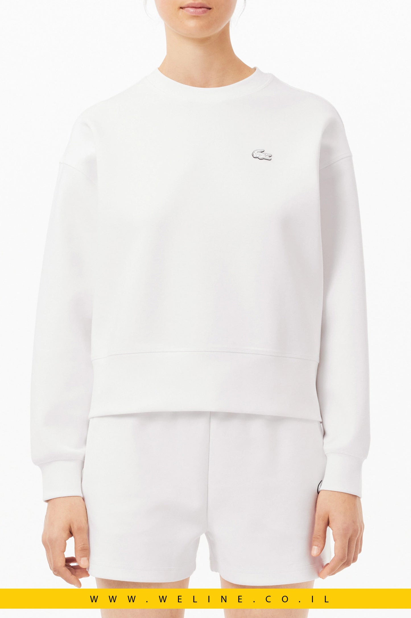 סווטשירט כותנה בגזרה רחבה (Oversized Cotton Sweatshirt).