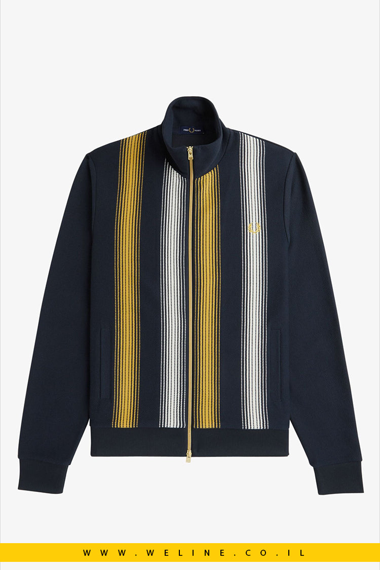 מעיל ספורט עם פסים דהויים (Ombre Stripe Track Jacket)
