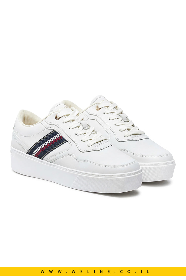 סניקרס לנשים Tommy Hilfiger דגם צבע לבן