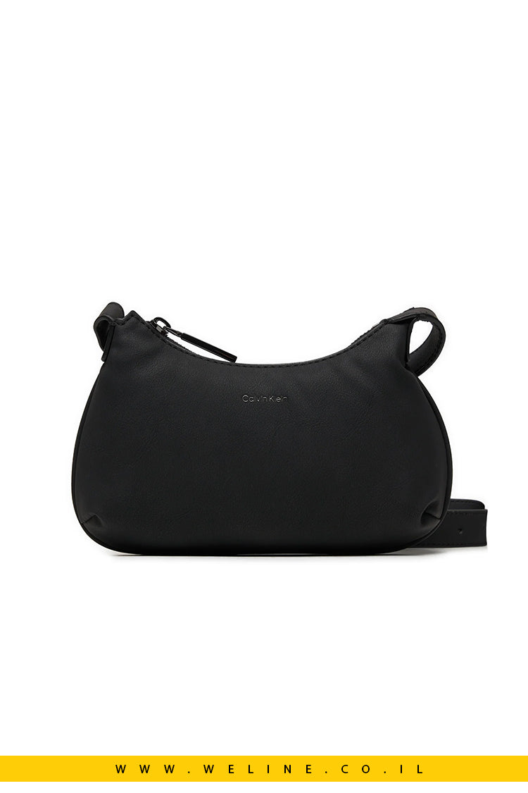תיק צד קטן לנשים Calvin Klein Soft Crossbody בצבע שחור