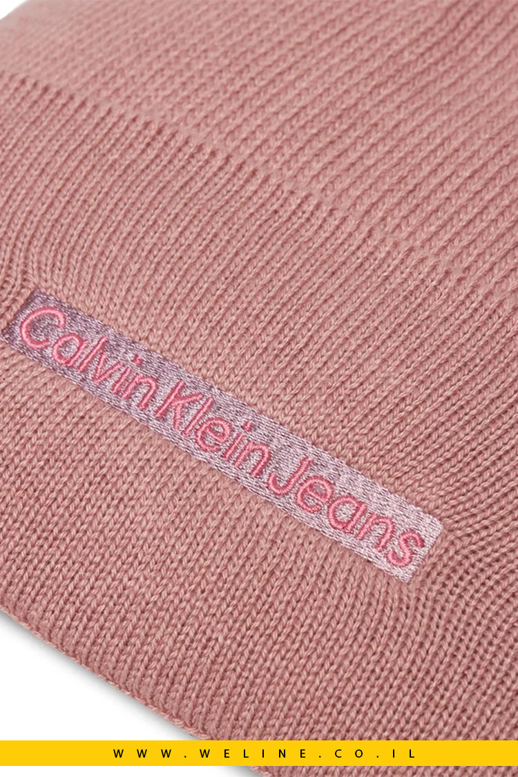 כובע Calvin Klein Inst Embr בצבע ורוד