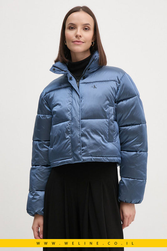 Calvin Klein Jeans - מעיל נשים בצבע כחול