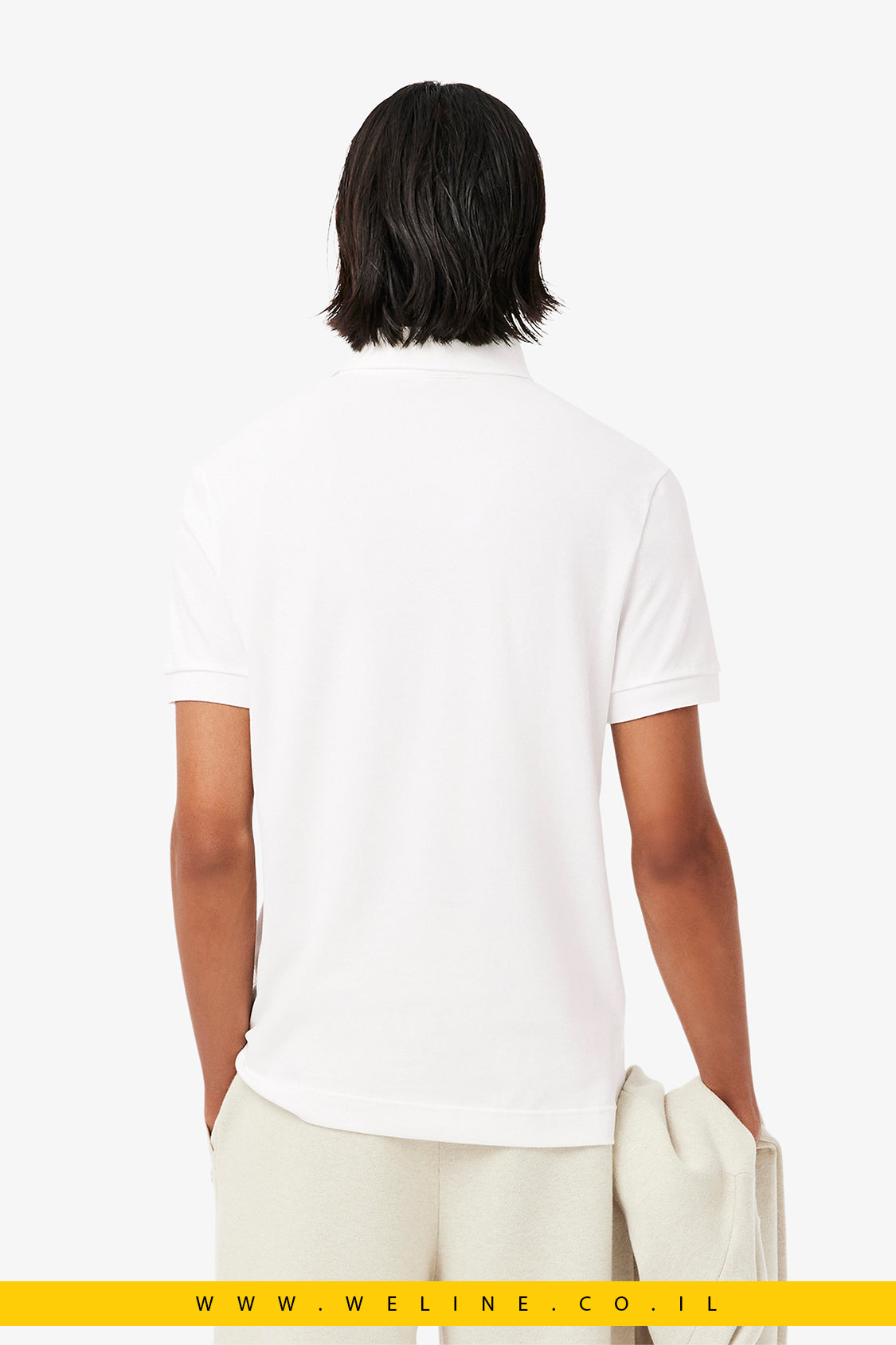 חולצת פולו לגברים Lacoste Paris Stretch Piqué