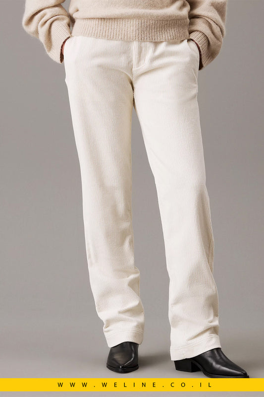 מכנסי קורדרוי בגזרת סטרייט – Calvin Klein