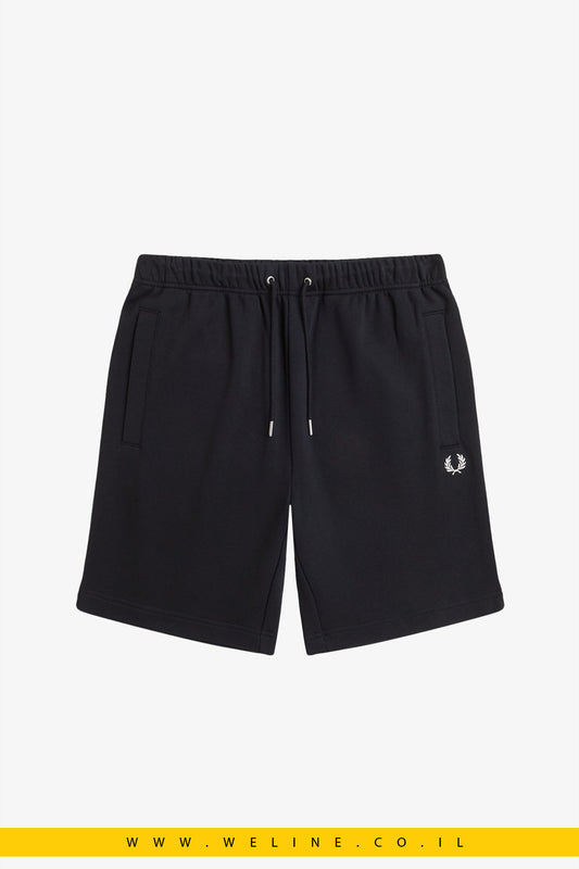 מכנסי ברמודה לגברים Fred Perry Classic Sweat Short – שחור
