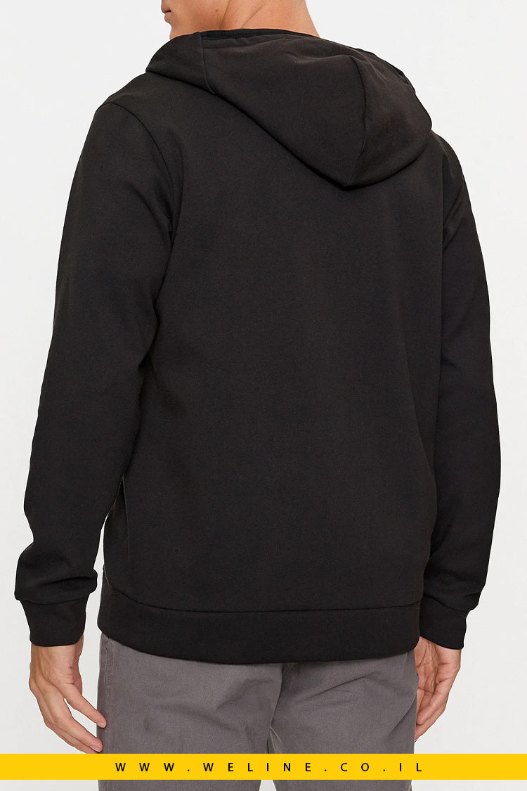 BOSS - סווטשירט דגם Sariq בצבע שחור בגזרה רגילה