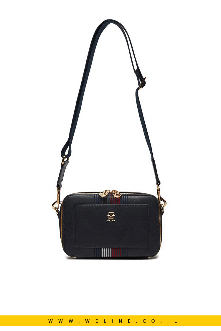 תיק צד Tommy Hilfiger Distinct Camera Bag Corp בצבע כחול כהה