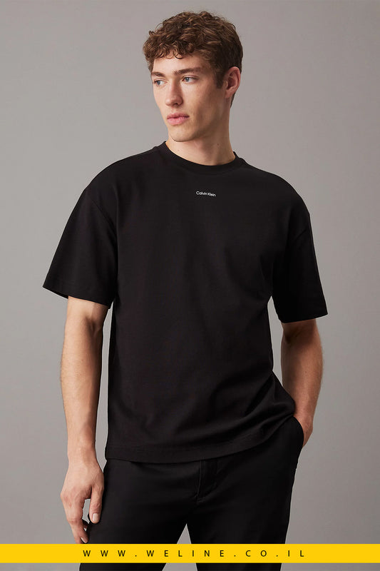 טי שירט כותנה רגועה לגברים – Calvin Klein