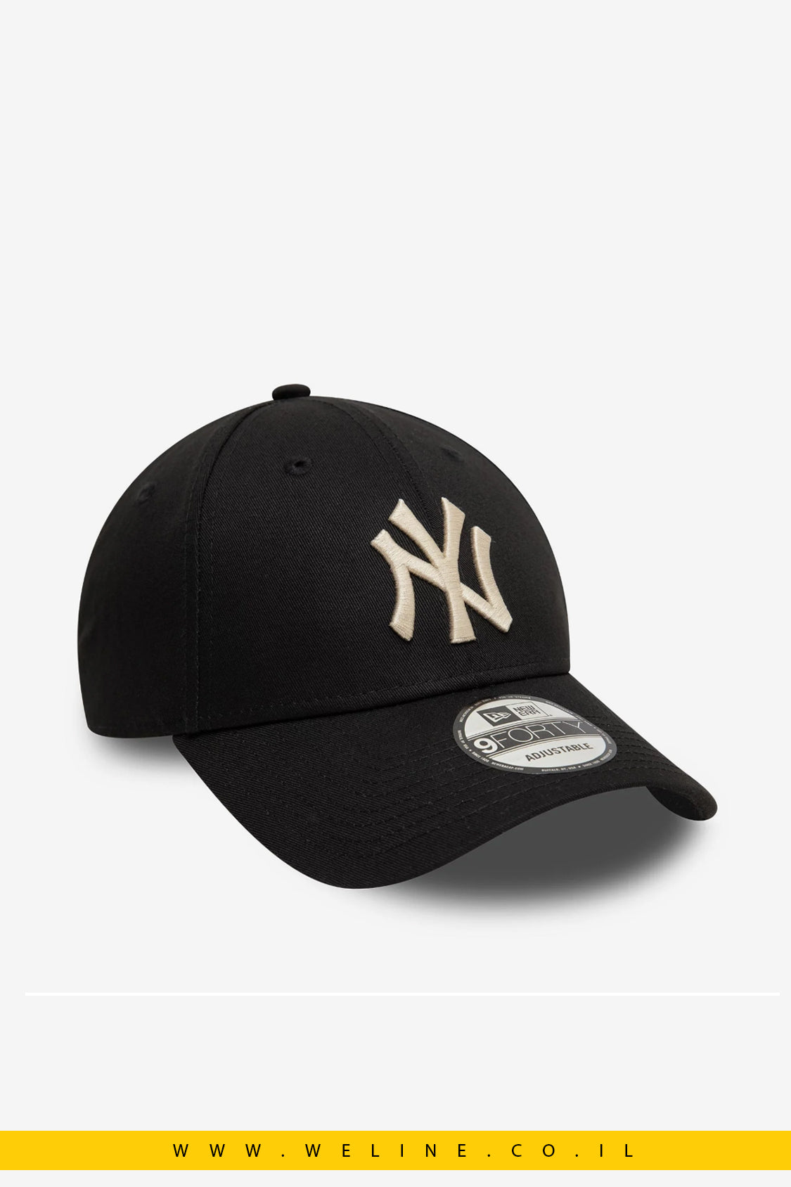 כובע מתכוונן New York Yankees League Essential Black 9FORTY מבית New Era