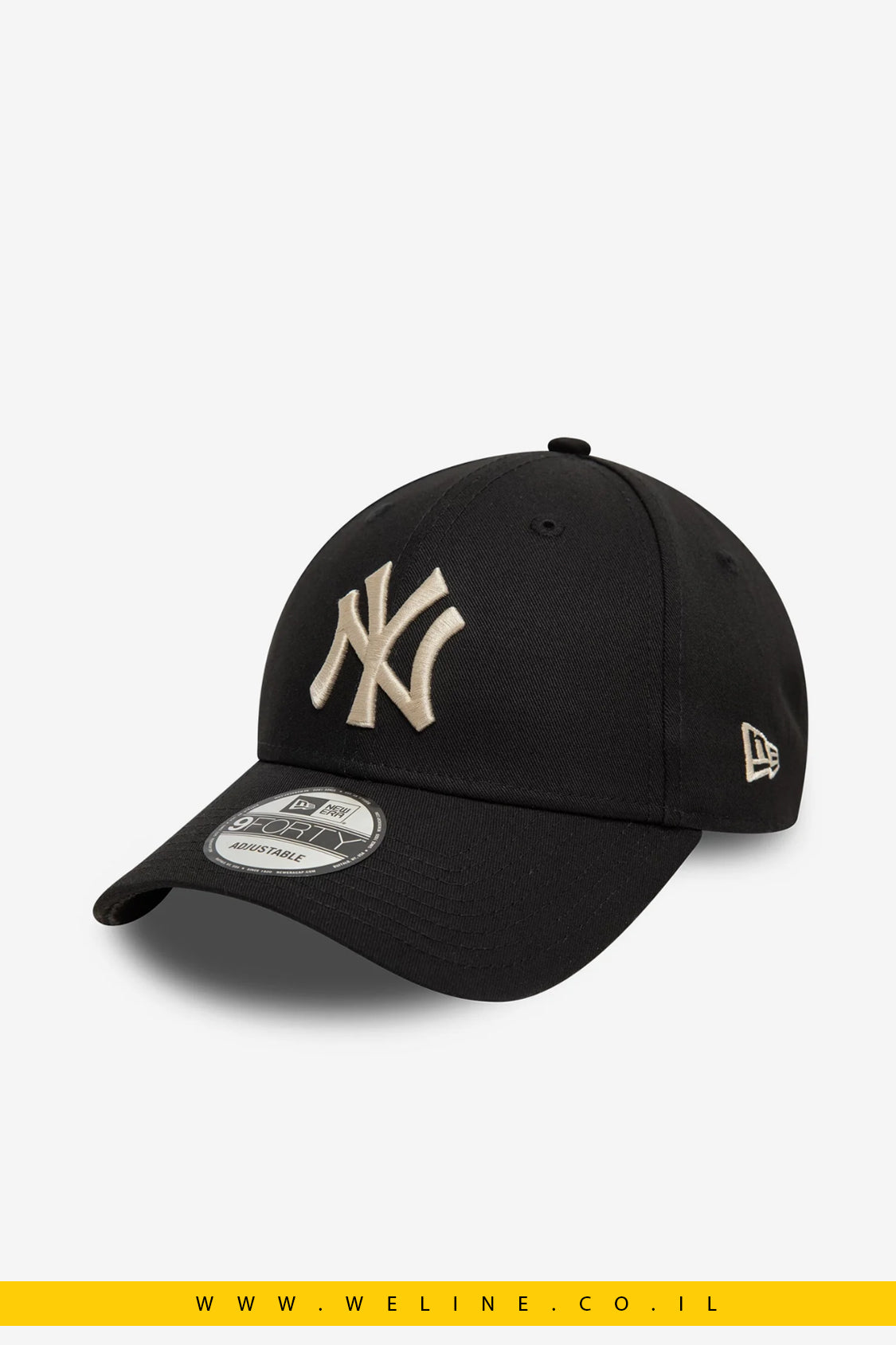 כובע מתכוונן New York Yankees League Essential Black 9FORTY מבית New Era