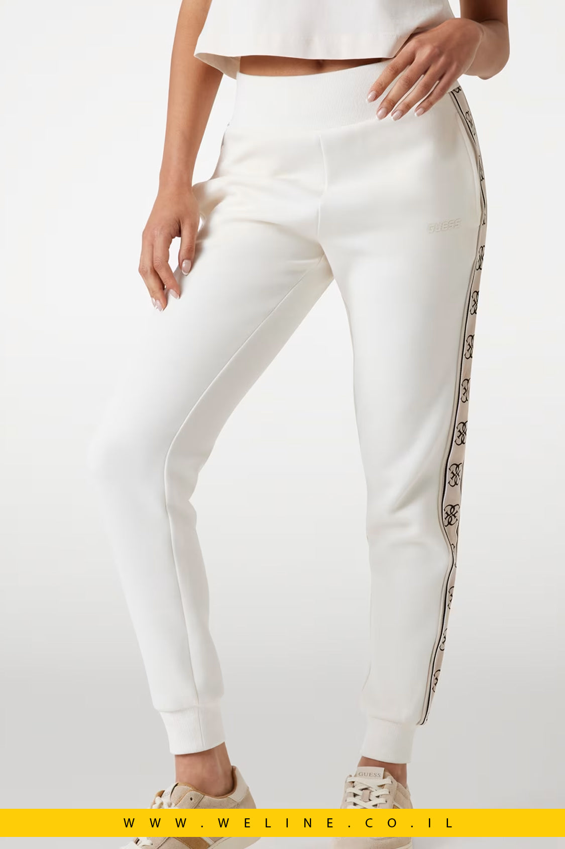 חליפה עם פס לוגו צדדי לנשים – Guess