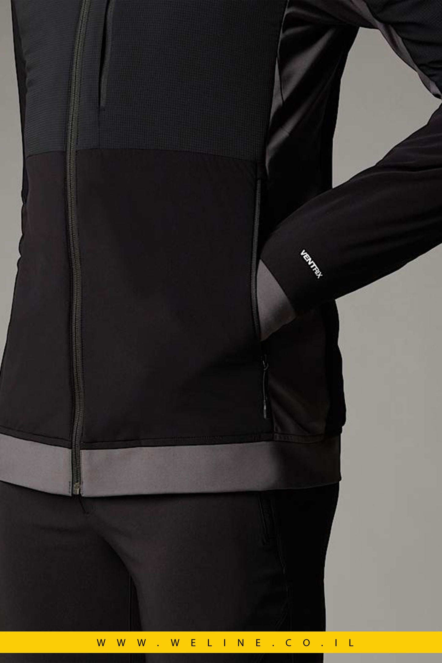 מעיל היברידי בלי כובע לגברים מדגם Binntal Ventrix™