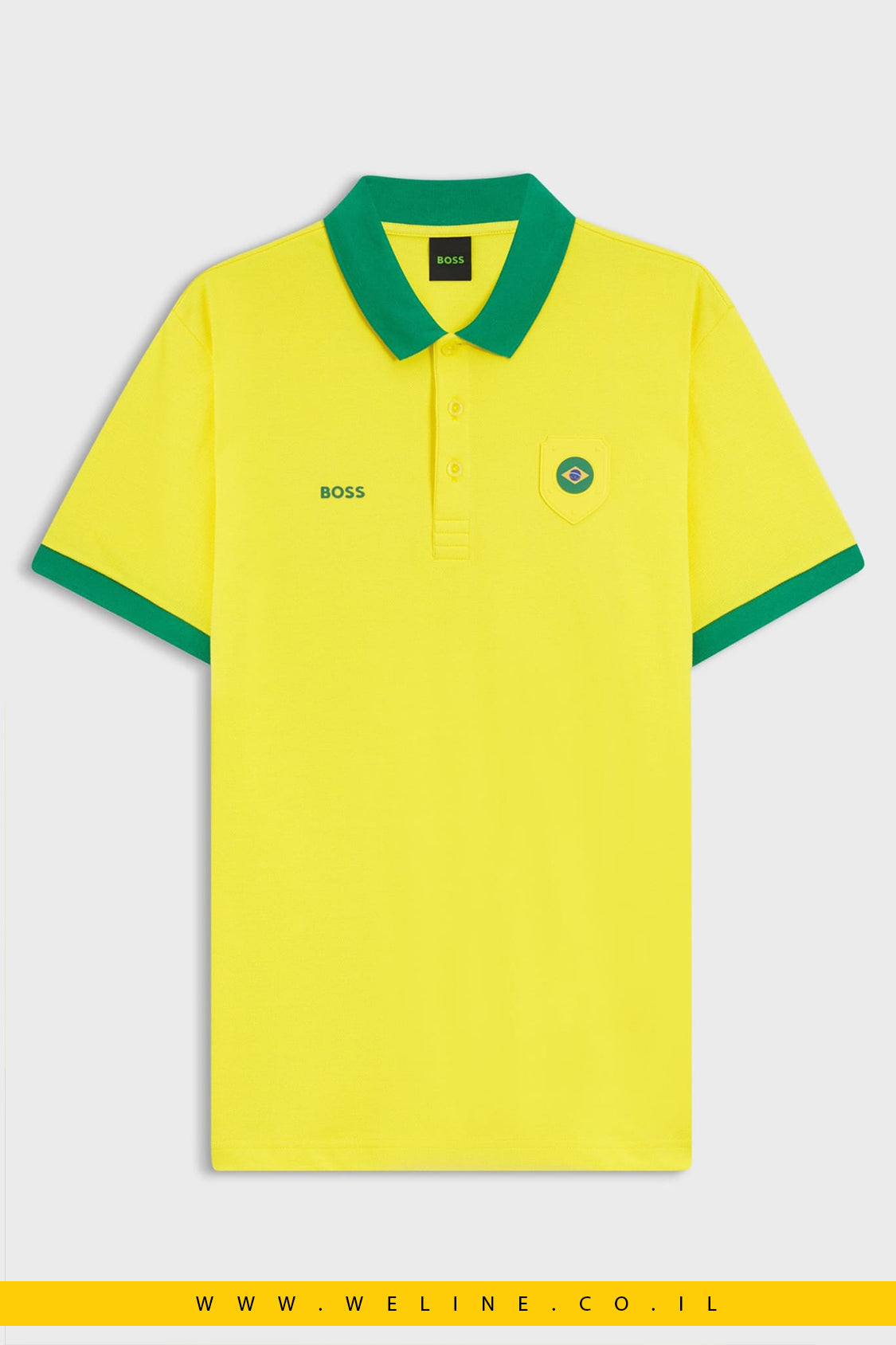 חולצת פולו גברים BOSS Paddy Polo Shirt Brazil – Regular Fit