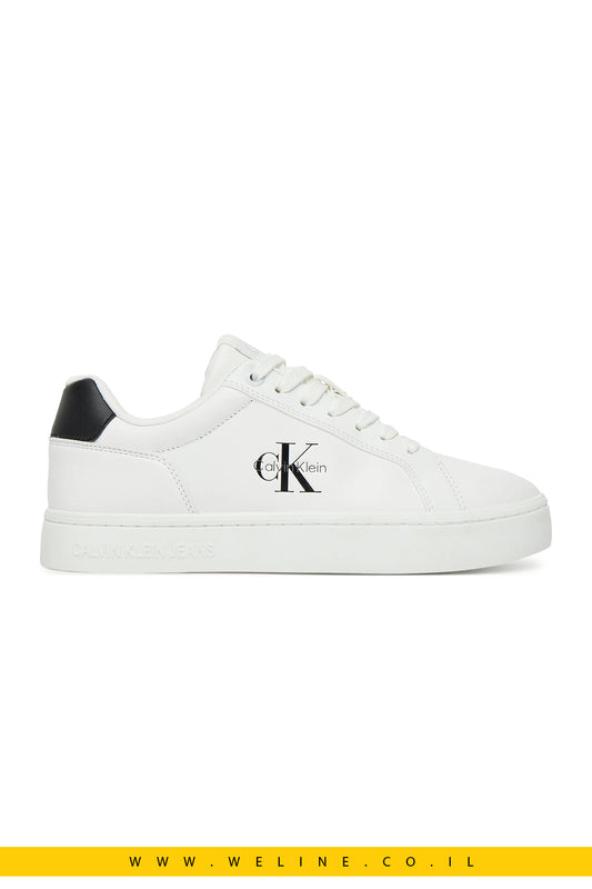 סניקרס עור נשים Calvin Klein Jeans Classic Cupsole – לבן