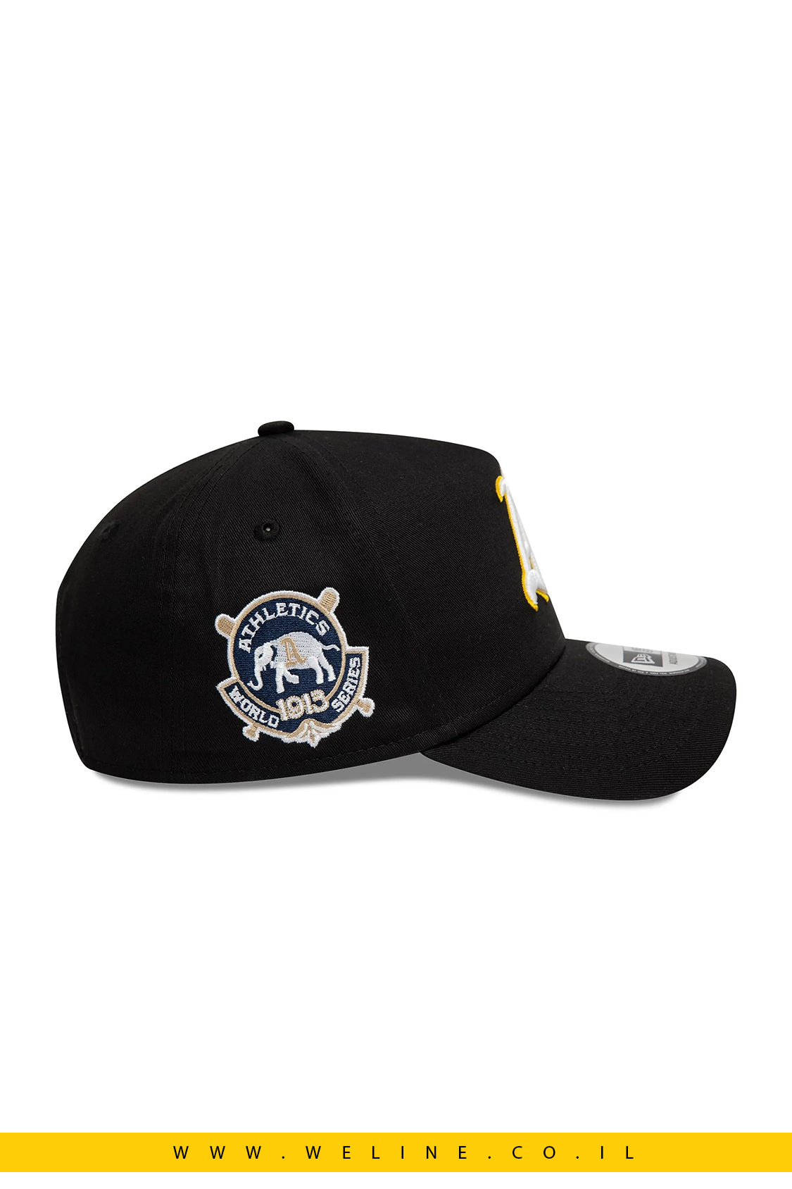 כובע 9FORTY A-Frame שחור של Oakland Athletics - World Series