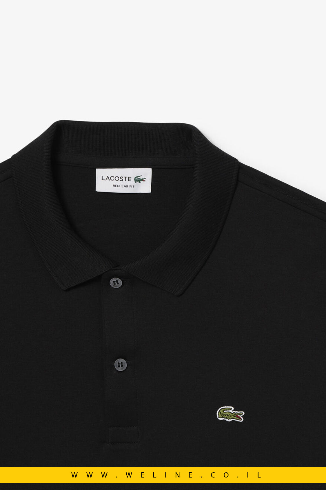 חולצת פולו כותנת פימה לגברים – גזרה רגילה | Lacoste