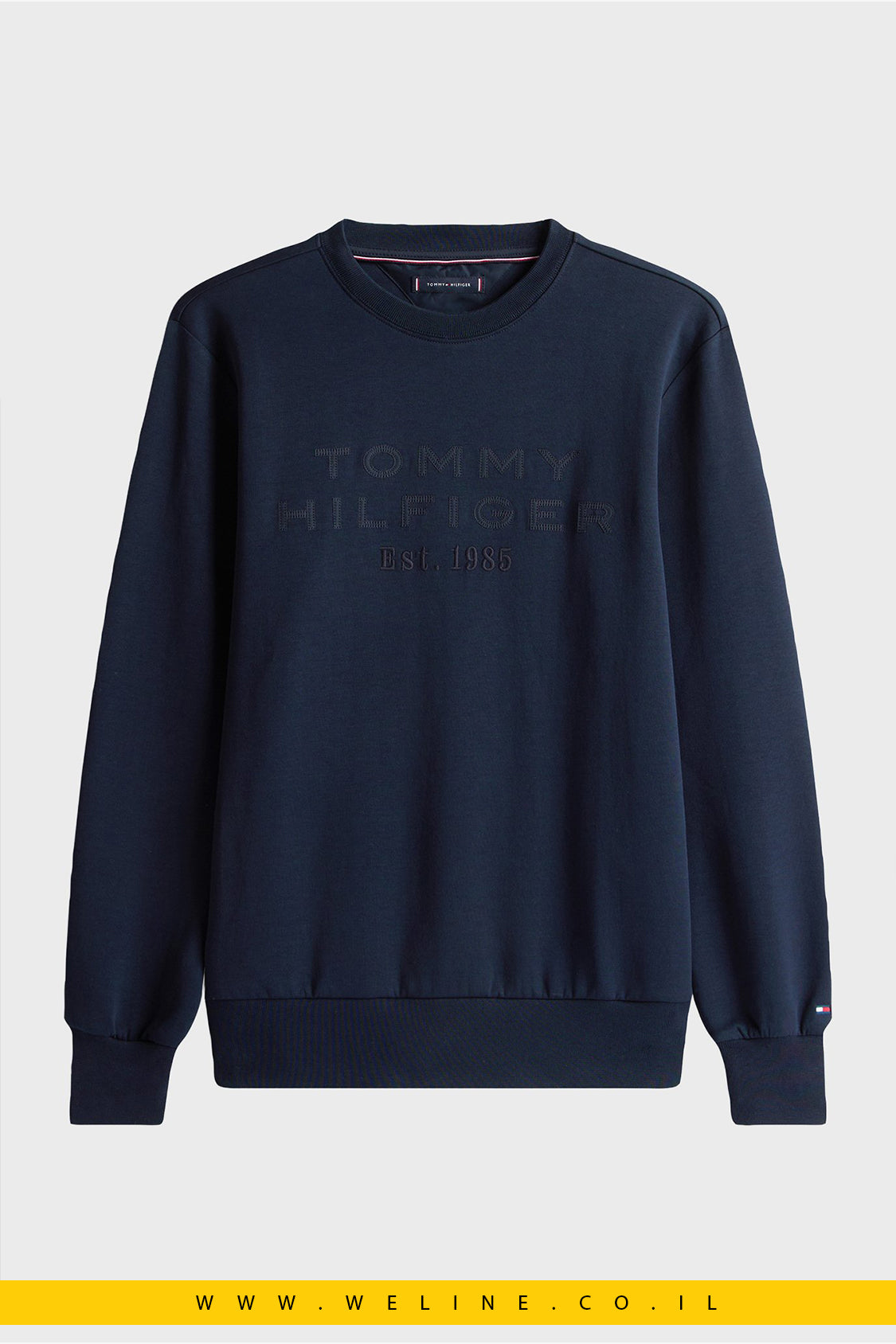 סווטשירט גברים כחול כהה עם לוגו – Tommy Hilfiger