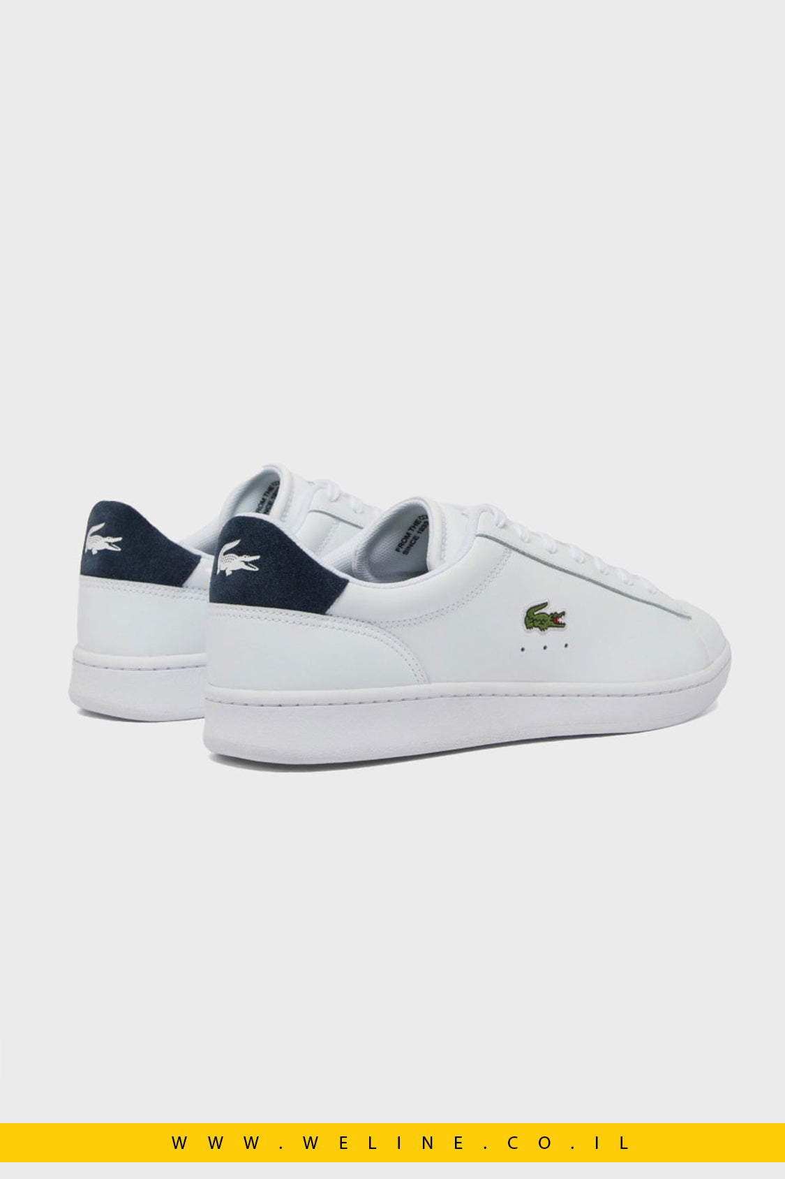 נעלי סניקרס עור לגברים Lacoste