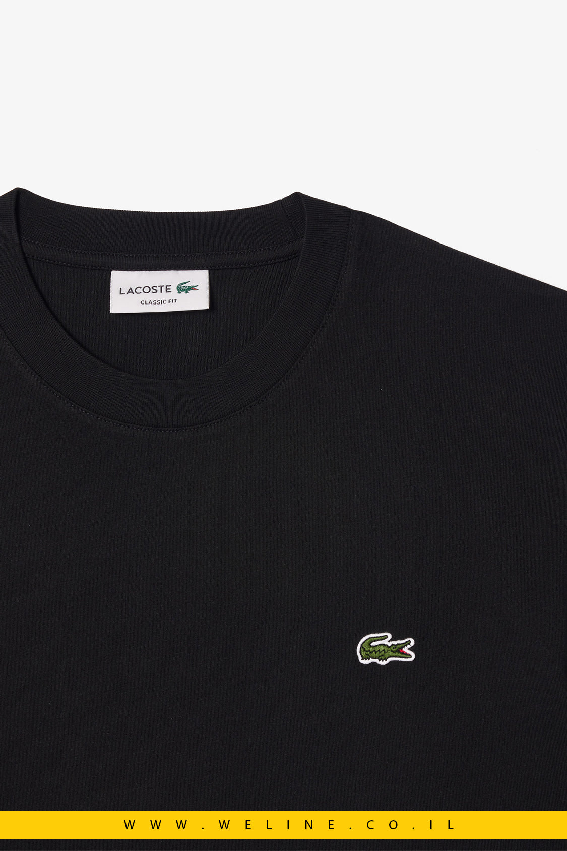חולצת טי קלאסית לגברים מכותנה – Lacoste