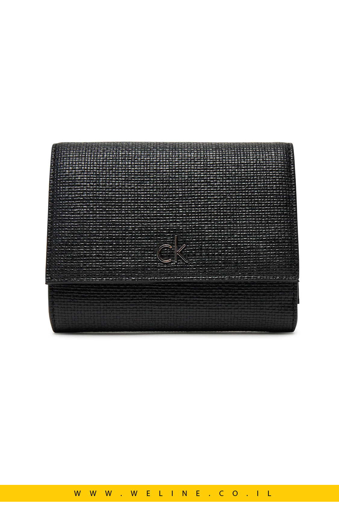 Calvin Klein – ארנק נשים קטן דגם Daily Trifold בצבע שחור