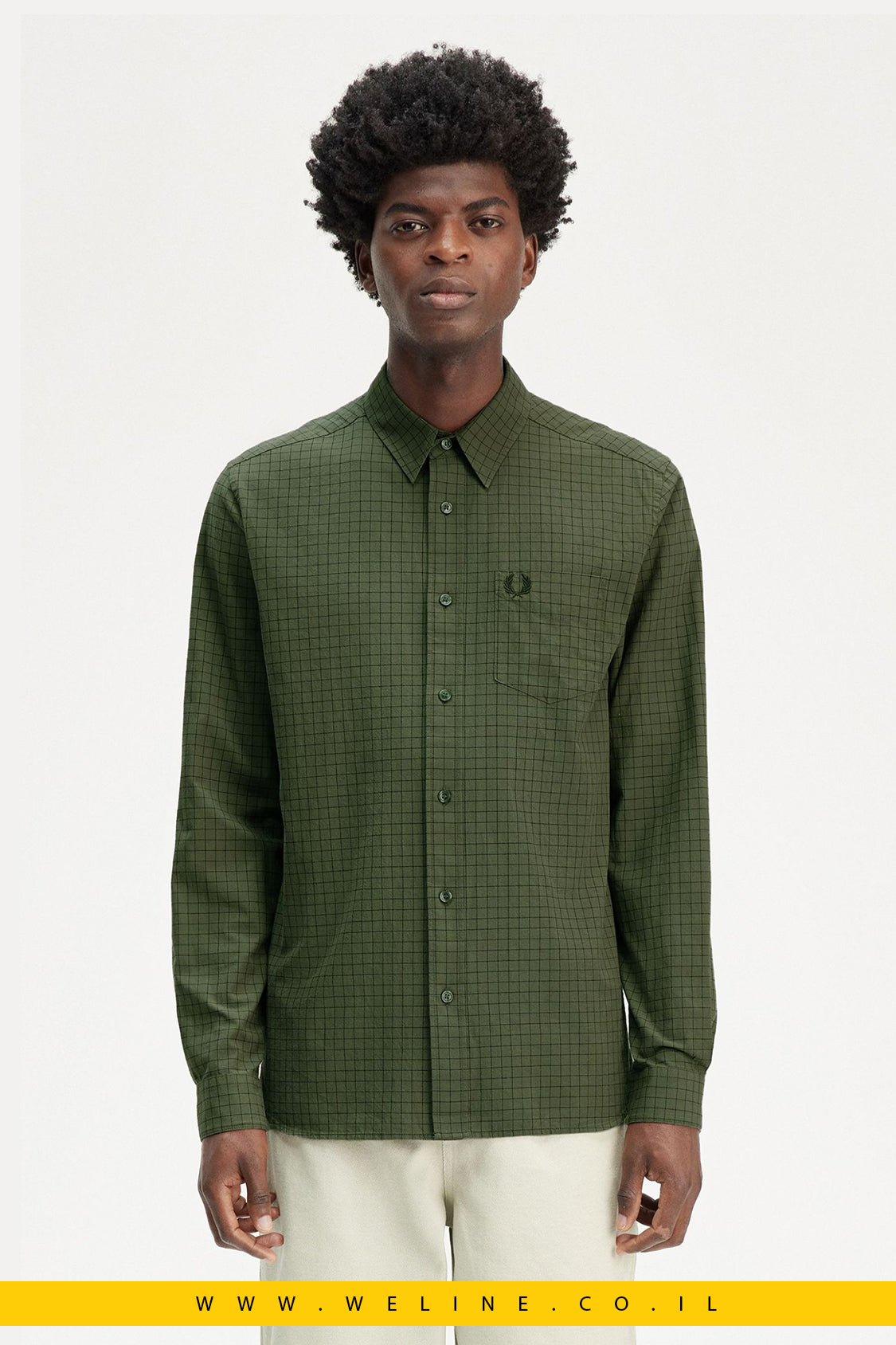 חולצת משבצות Grid Check מבית Fred Perry