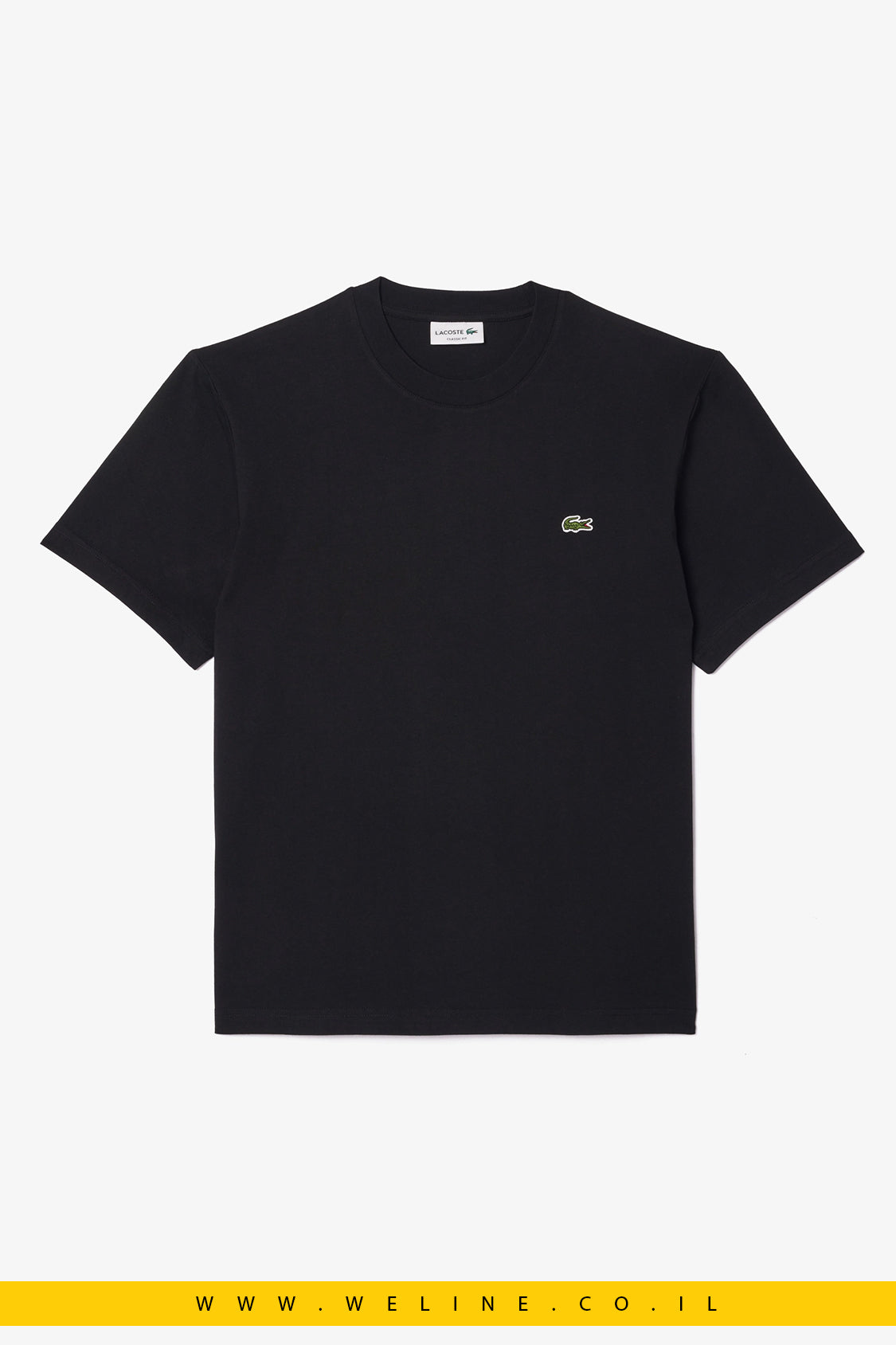 חולצת טי קלאסית לגברים מכותנה – Lacoste
