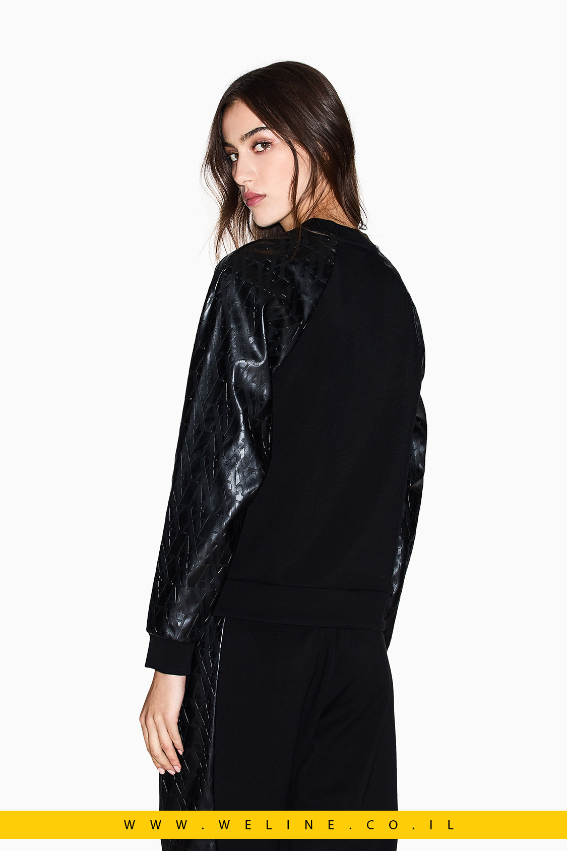 סווטשירט נשים עם לוגו מובלט – Armani Exchange