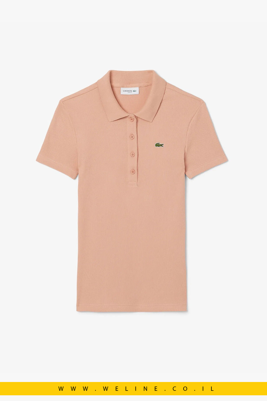 פולו נשים דגם L.12.D בגזרה צמודה – Lacoste