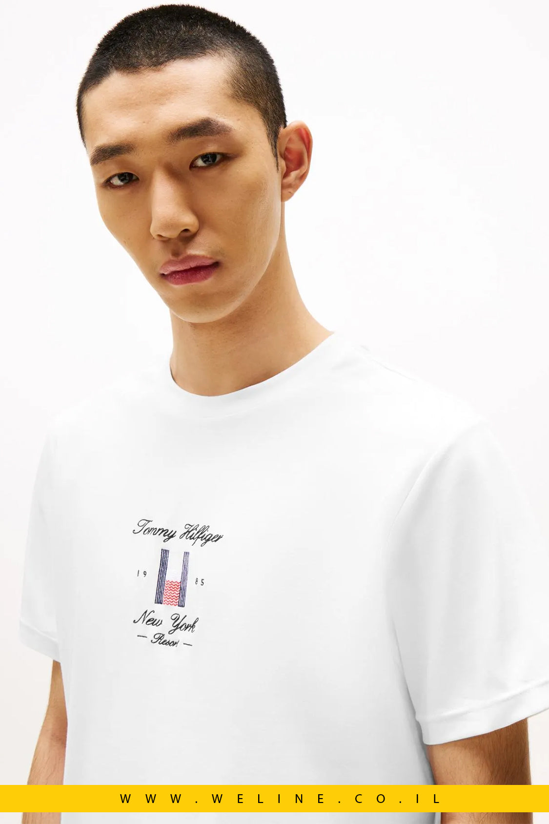 חולצת T-Shirt עם לוגו רקום Tommy Hilfiger