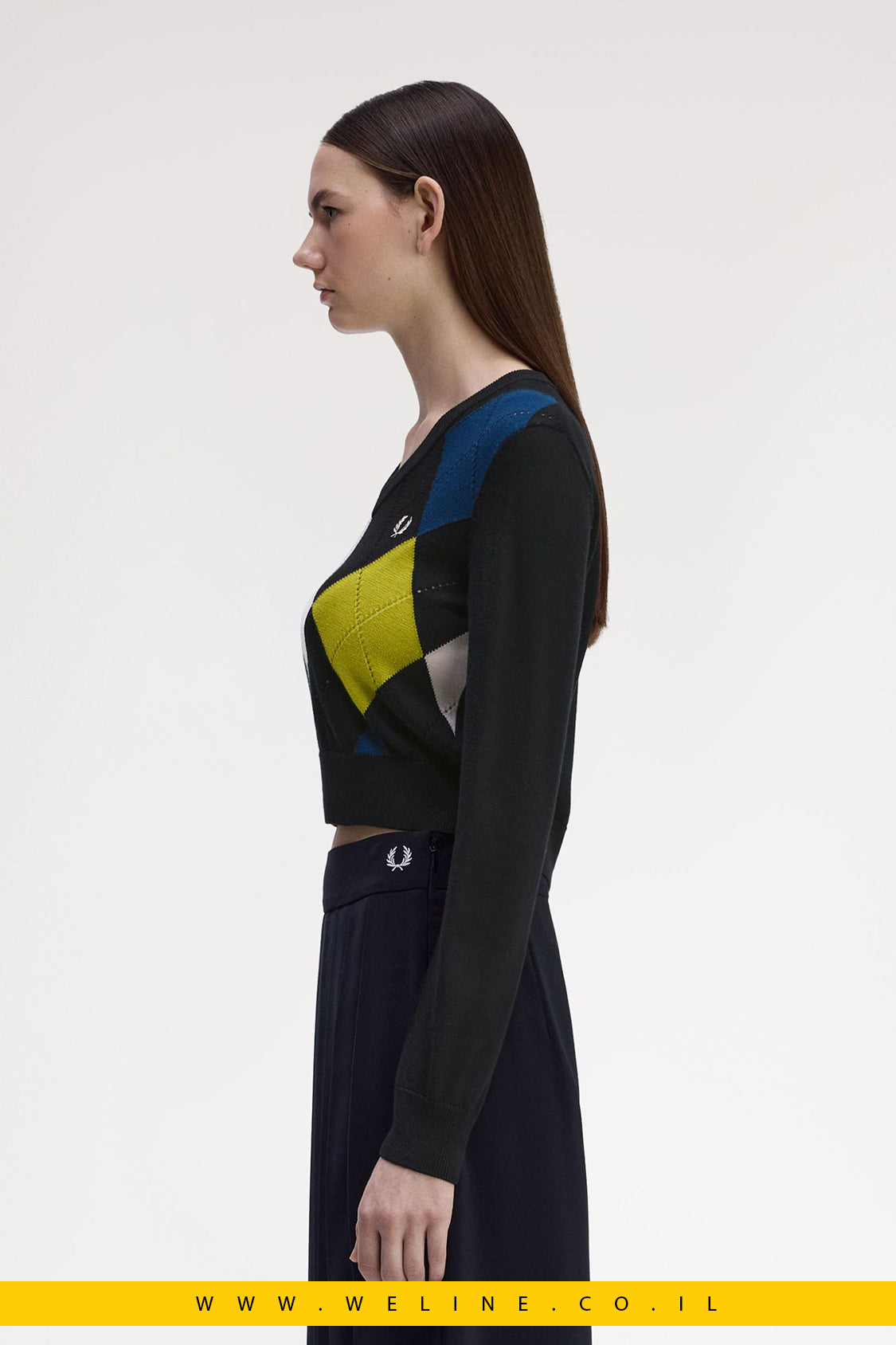 סוודר ארגייל בעיטור Pointelle – Fred Perry