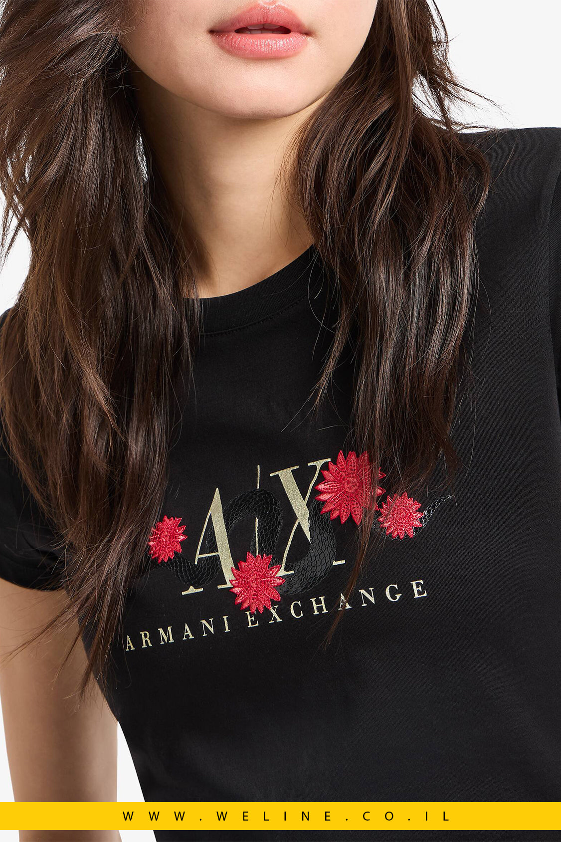 חולצת T סינית NY מבית Armani Exchange