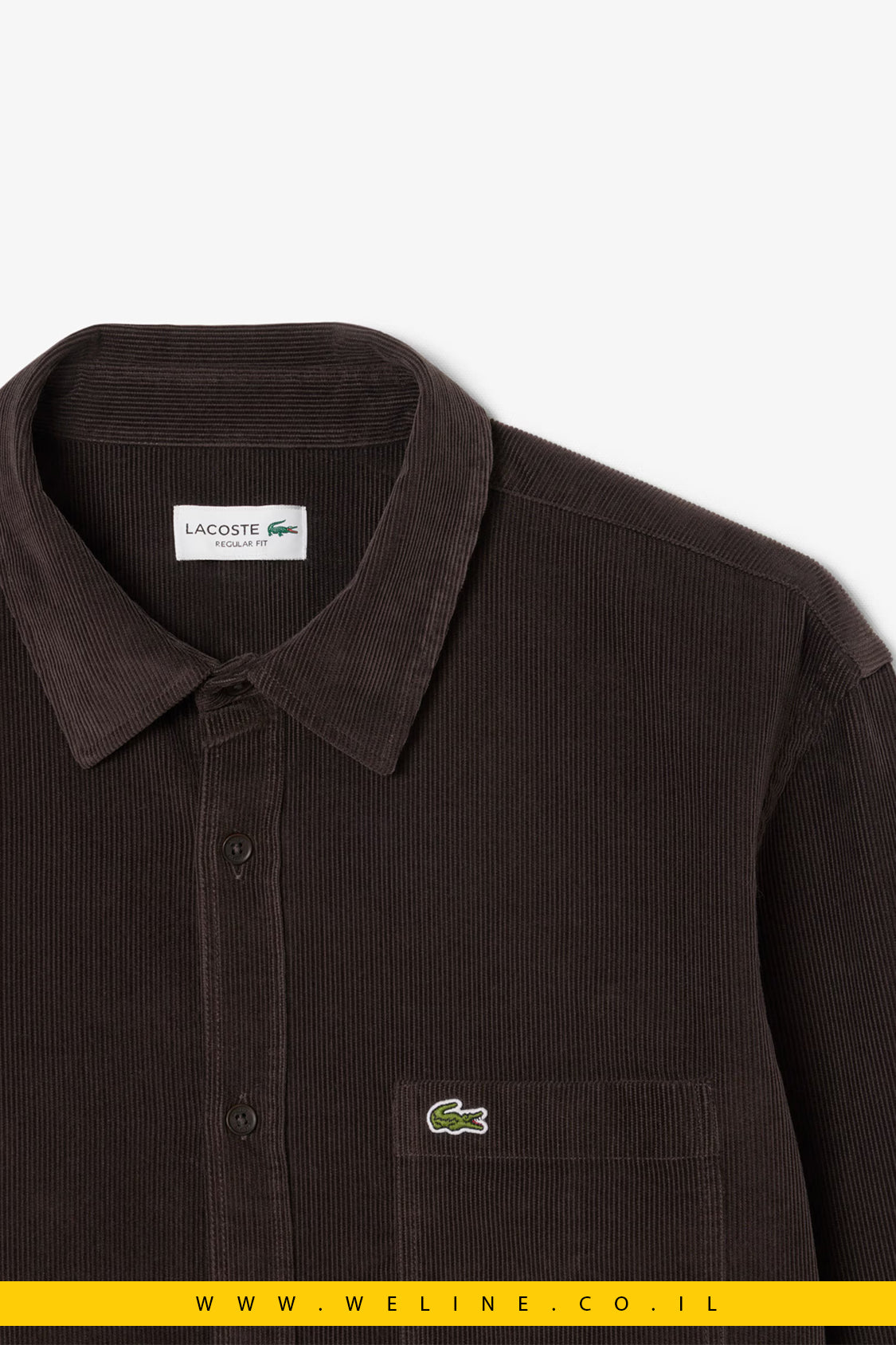 חולצת קורדורוי לגברים – Lacoste Regular Fit
