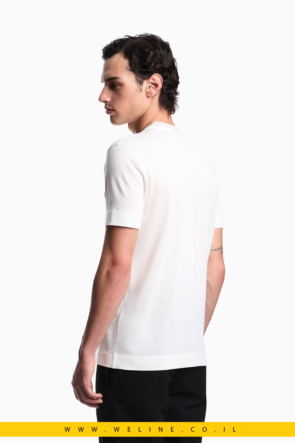 חולצת T פיקה ASV עם רקמת EA מובלטת Emporio Armani