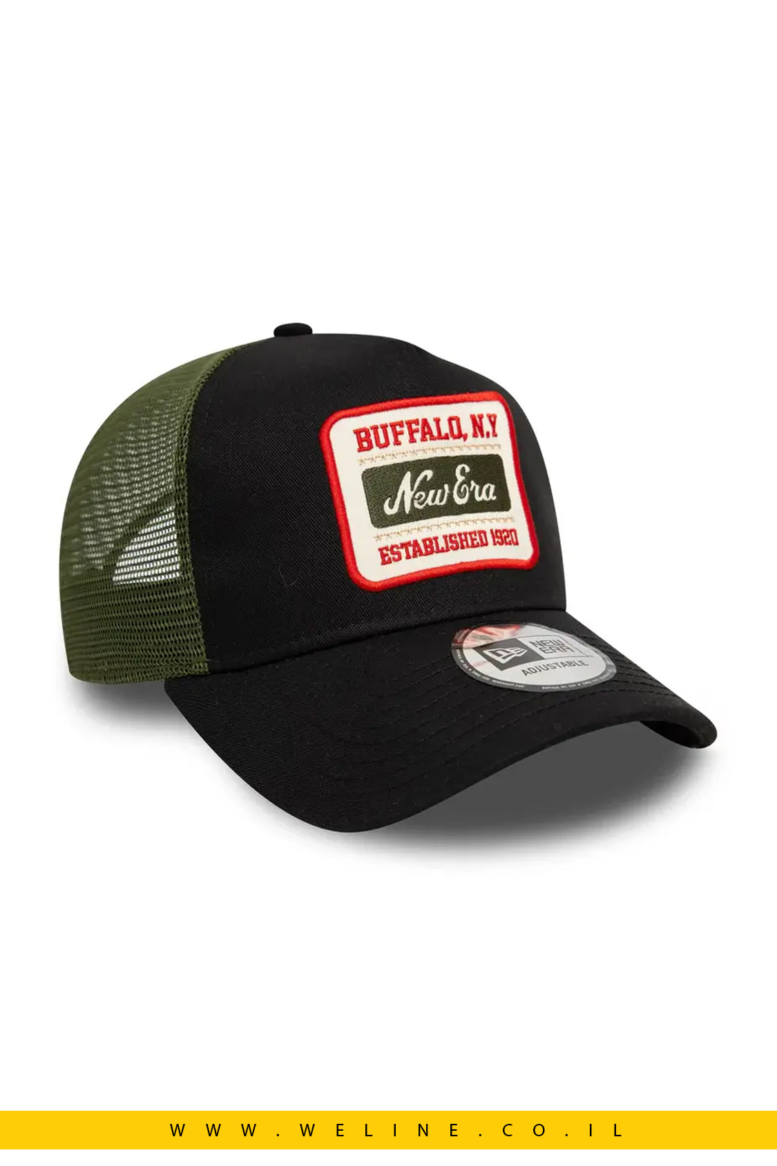 ניו ארה כובע רשת – NEW ERA New Era Patch Black 9FORTY A-Frame Trucker Adjustable Cap