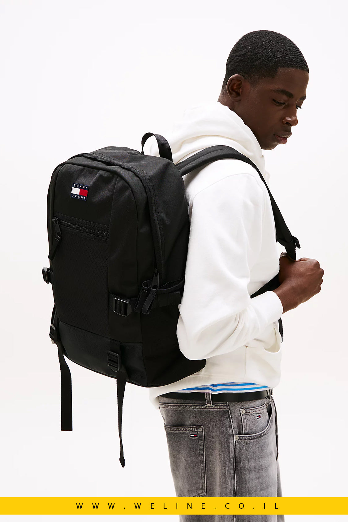 תיק גב עם רצועות Webbing – Tommy Jeans