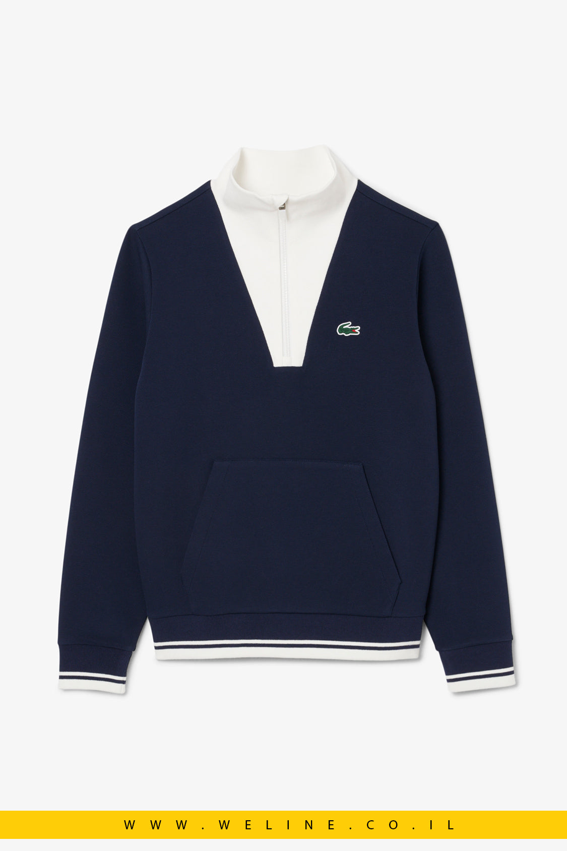 סווטשירט נשים טניס Heritage עם הגנה מקרינת UV – Lacoste