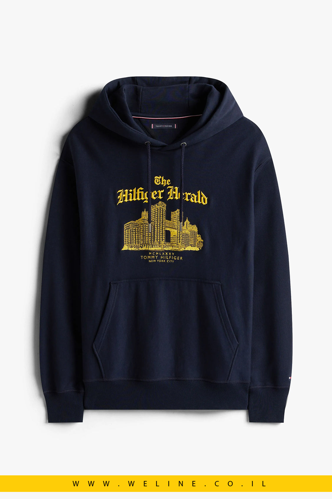 קפוצ'ון גברים עם לוגו רקום ושרוך מתכוונן – Tommy Hilfiger