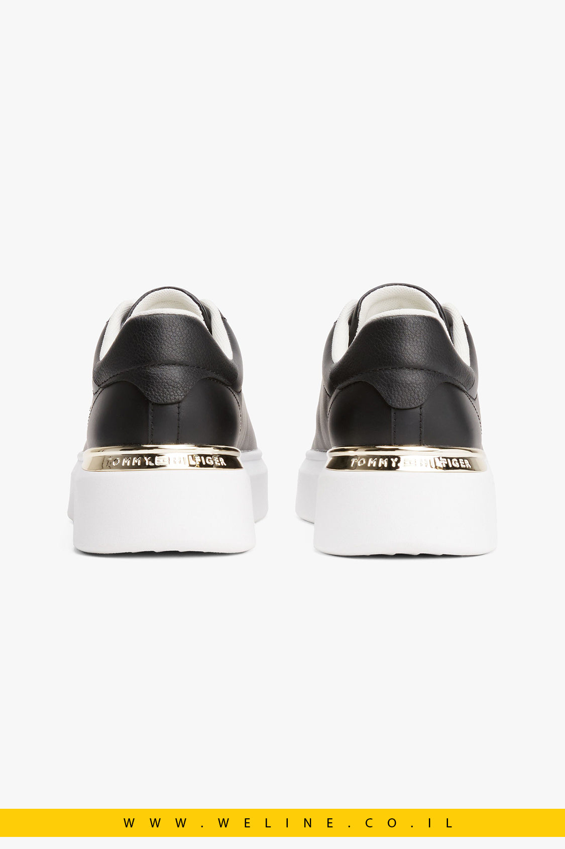 סניקרס נשים מעור עם מונוגרמת TH – Tommy Hilfiger