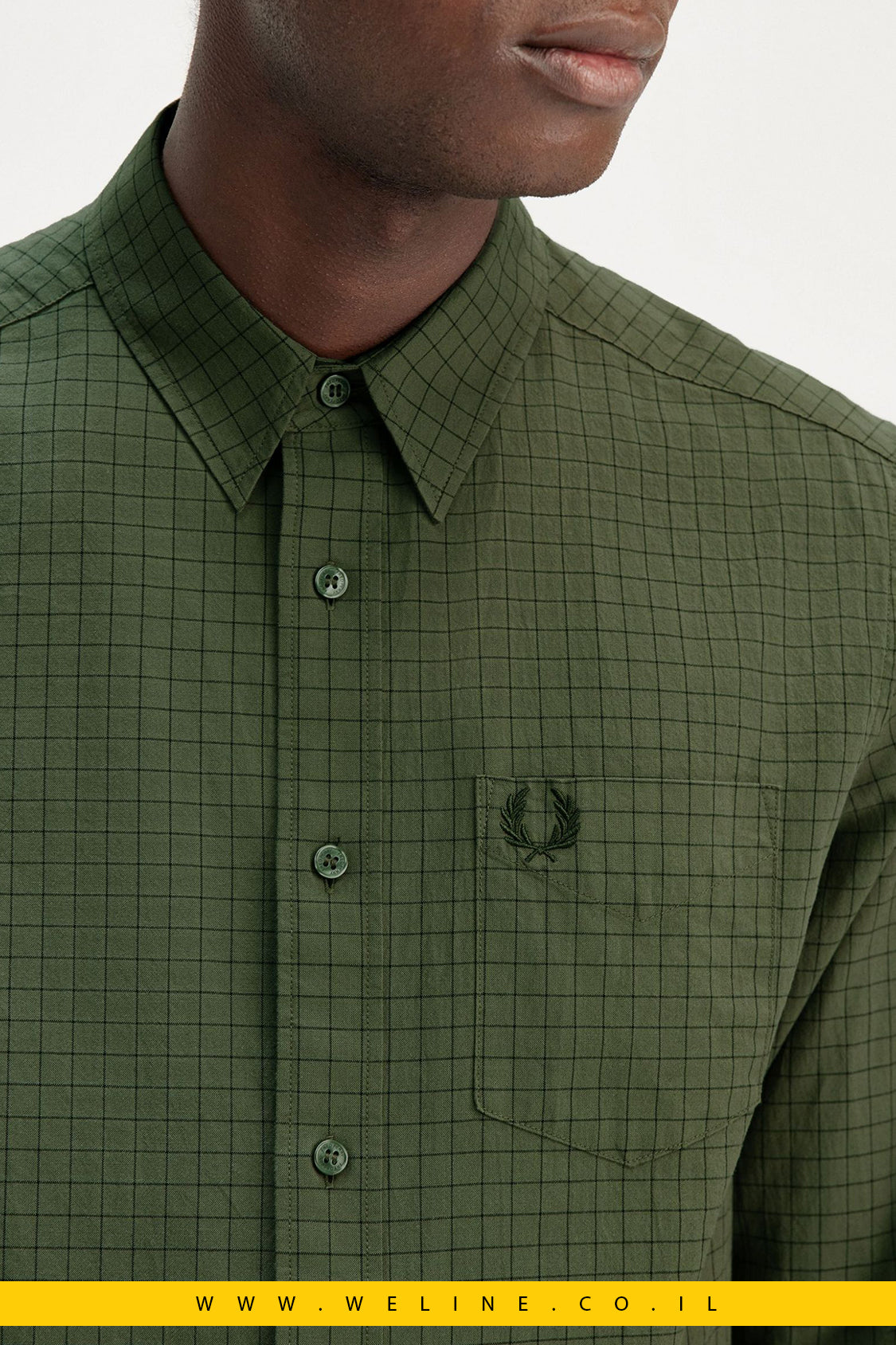 חולצת משבצות Grid Check מבית Fred Perry
