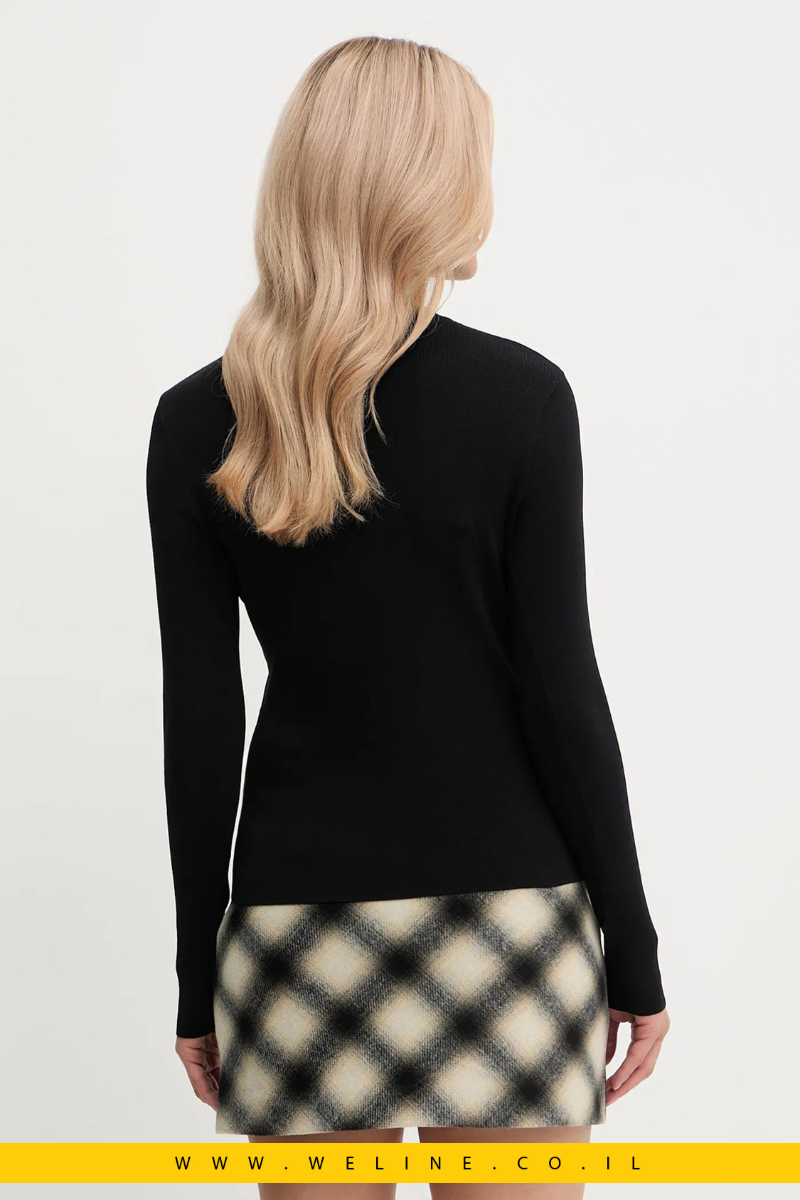 סוודר נשים קל בצבע שחור – Armani Exchange