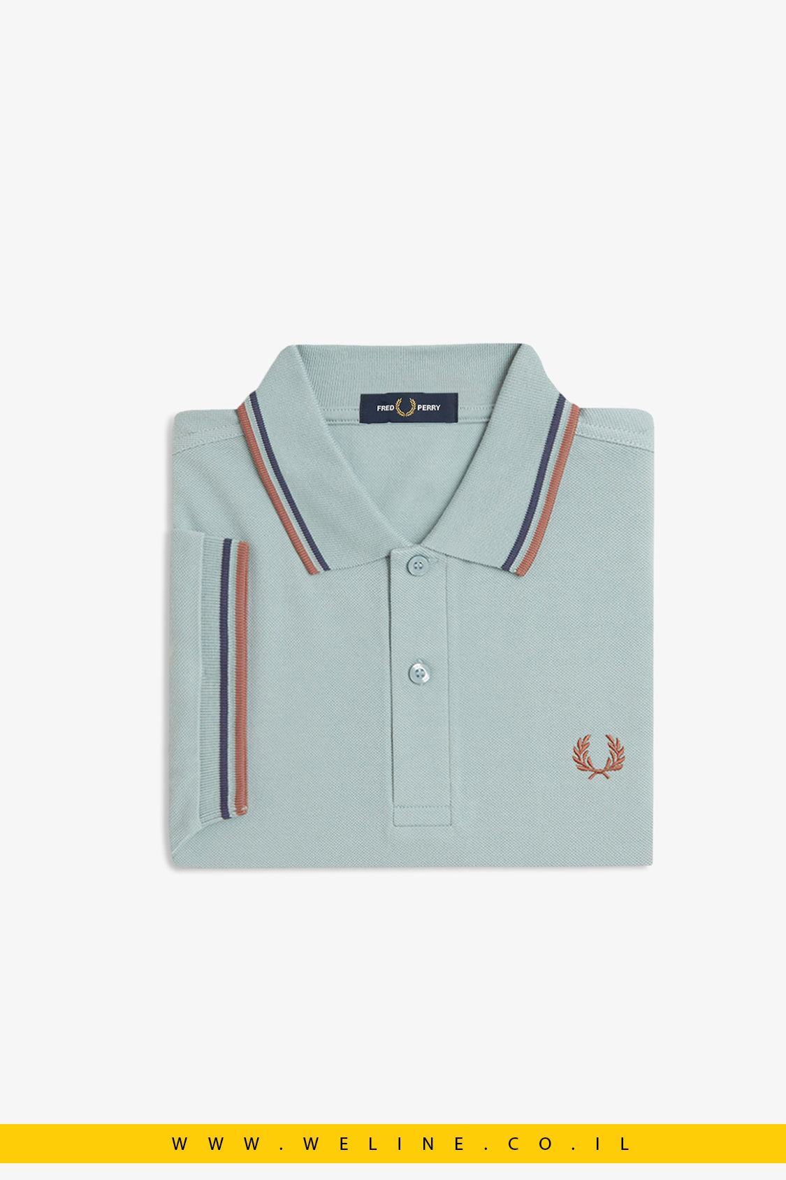 חולצת פולו גברים Fred Perry – דגם Twin Tipped הקלאסי