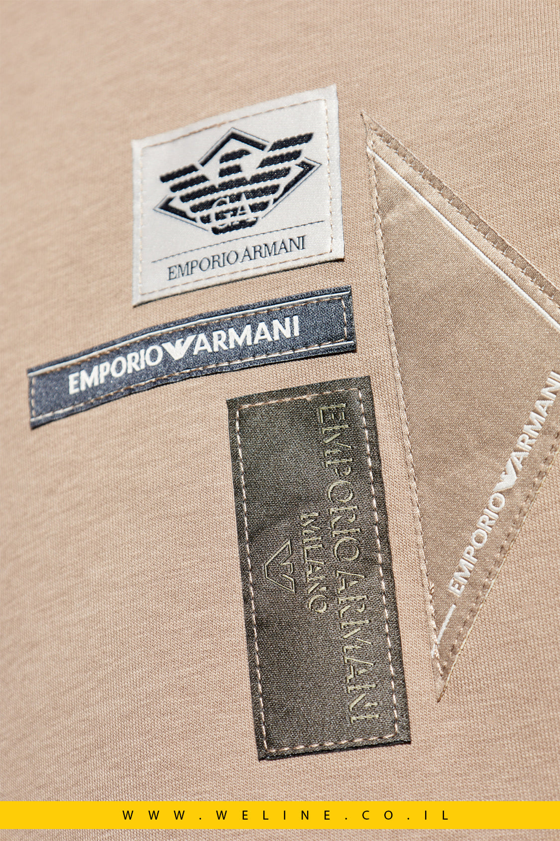 קפוצ׳ון עם פאץ׳ לוגו – Emporio Armani